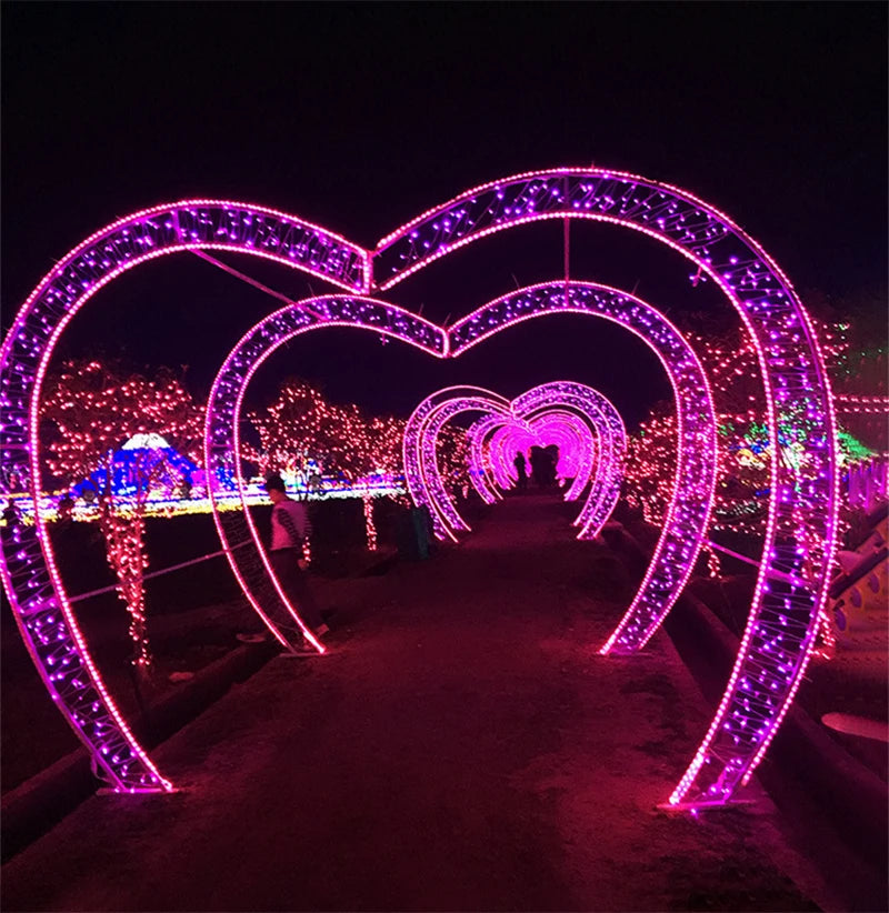 5M-100M Garland LED String Light, Outdoor LED string lights for decorating trees, gardens, streets, and events in various lengths from 5M to 100M.