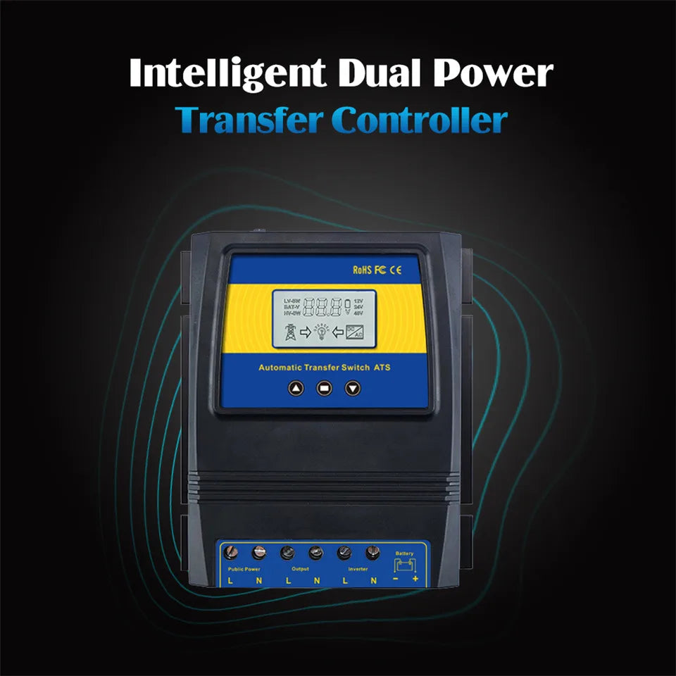 Automated switch for solar and wind power systems, supporting various voltages.