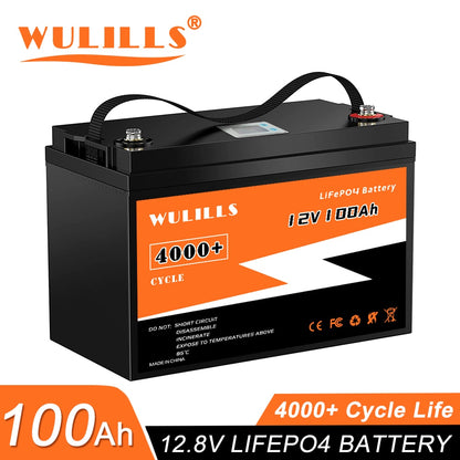 New 12V 24V 48V 100Ah 200Ah 280Ah 300Ah LiFePo4 Battery Pack - Lithium Iron Phosphate Batteries Built-in BMS For Solar Boat No Tax