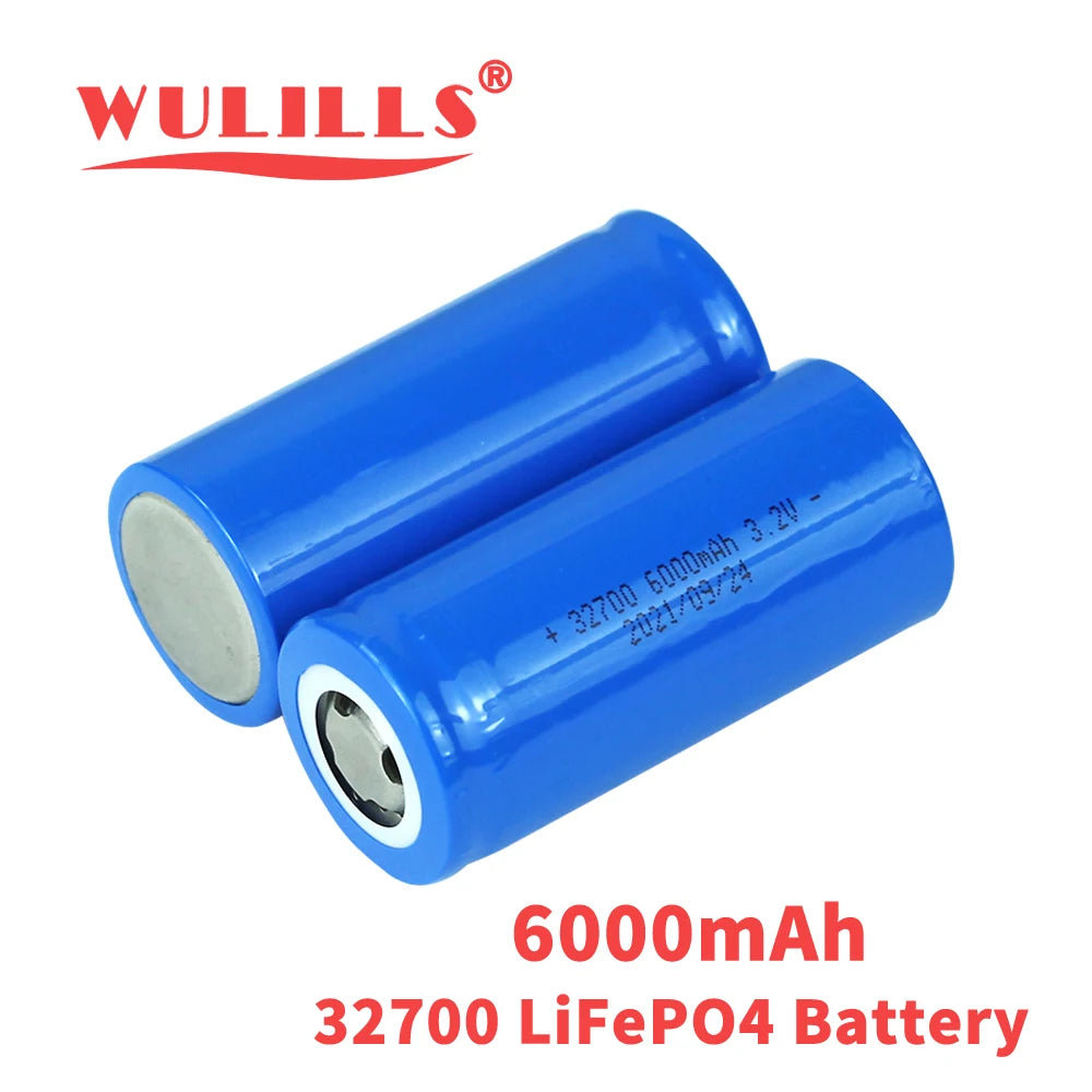 New 3.2V 32700 6000mAh LiFePO4 Battery, High-capacity Lifepo4 battery for solar, RV, and backup power applications.