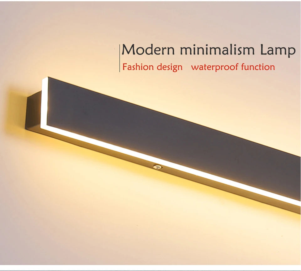 LED Outdoor Wall Light, Sleek modern design with waterproof functionality