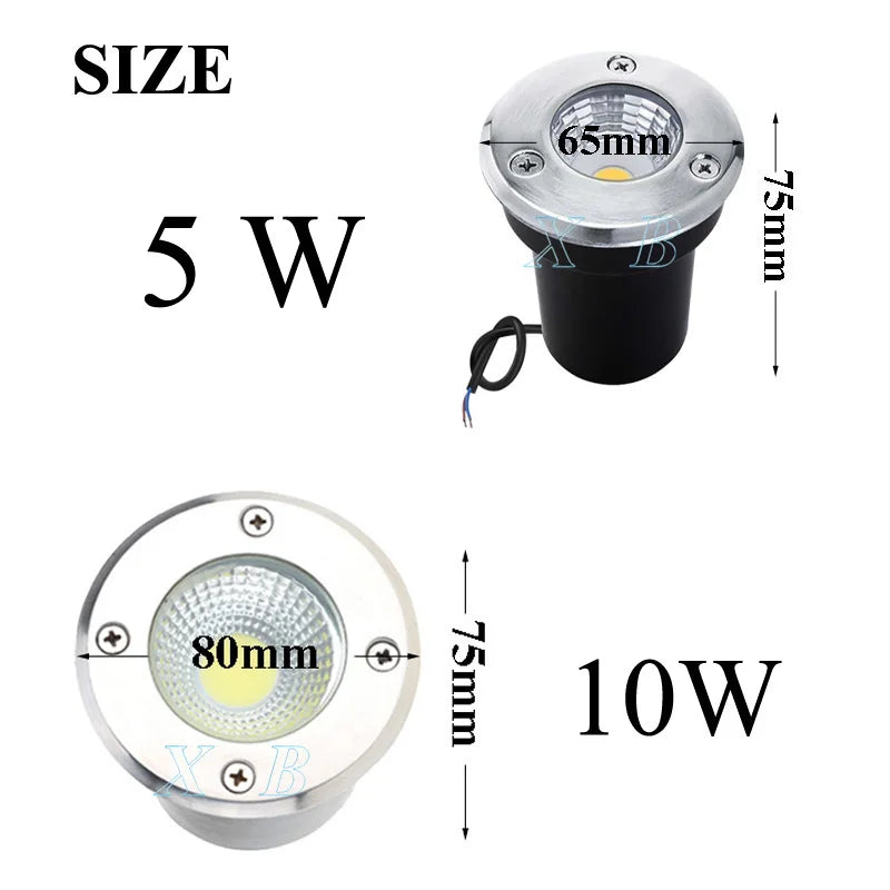 Waterproof led light, LED COB chip with adjustable beam angle and customizable length, suitable for underground use.