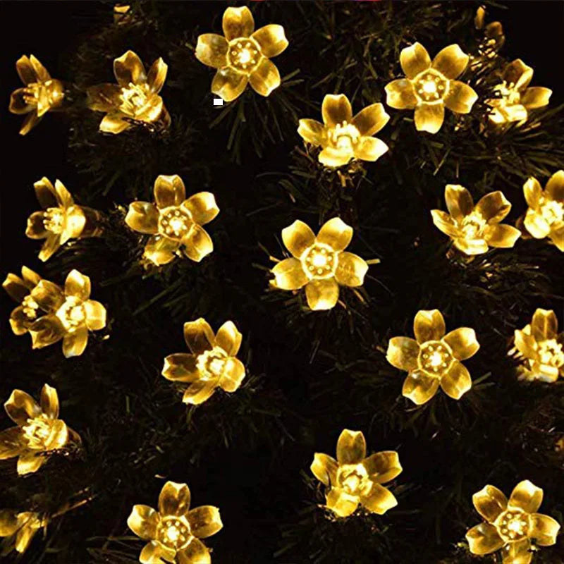 10M/7M Solar String Christmas Light, Waterproof solar lights for outdoor decoration, perfect for parties, yards, and homes.