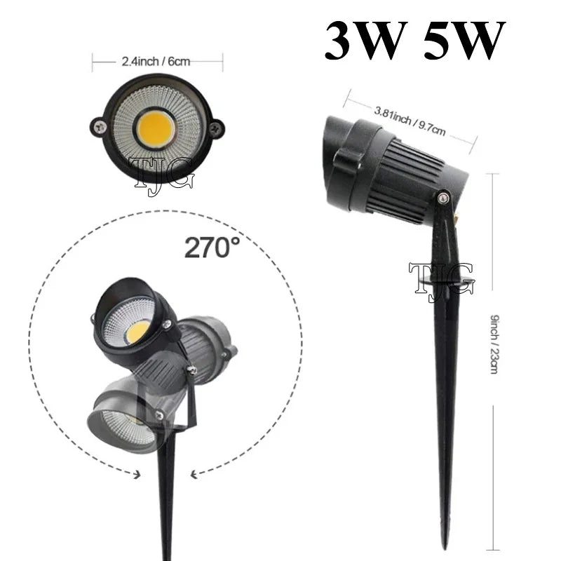 LED COB Garden light, Outdoor LED Garden Lighting with Waterproof Feature