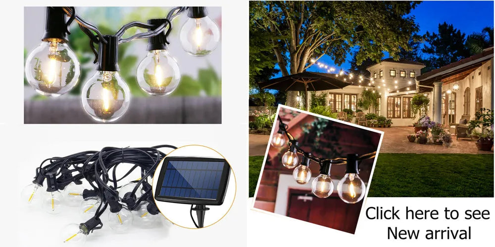 Solar Led Light, Introducing our new solar-powered garland lantern for outdoor use.