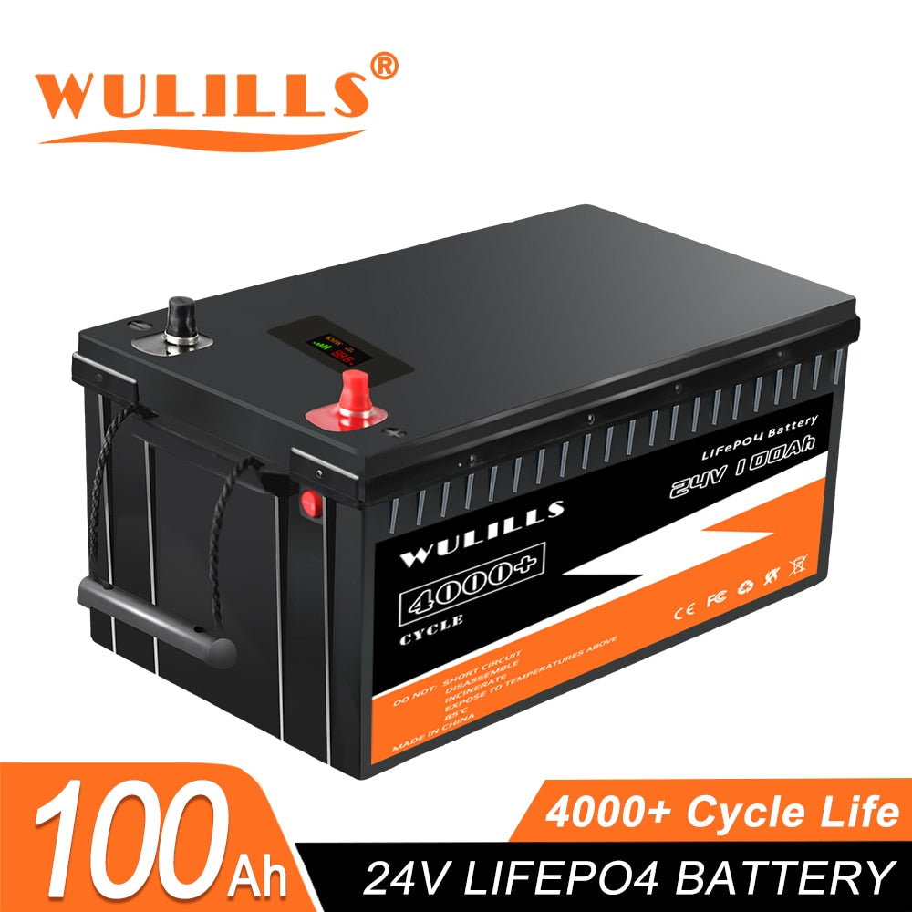 Nouvelle batterie 12V 24V 48V 100Ah 200Ah 280Ah 300Ah LiFePo4 - Batteries au lithium fer phosphate BMS intégré pour bateau solaire sans taxe