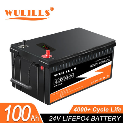 New 12V 24V 48V 100Ah 200Ah 280Ah 300Ah LiFePo4 Battery Pack - Lithium Iron Phosphate Batteries Built-in BMS For Solar Boat No Tax