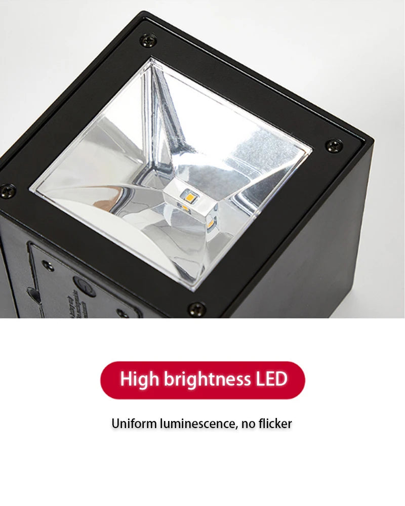 LED Solar Light, Bright LED light produces even illumination with no flickering.