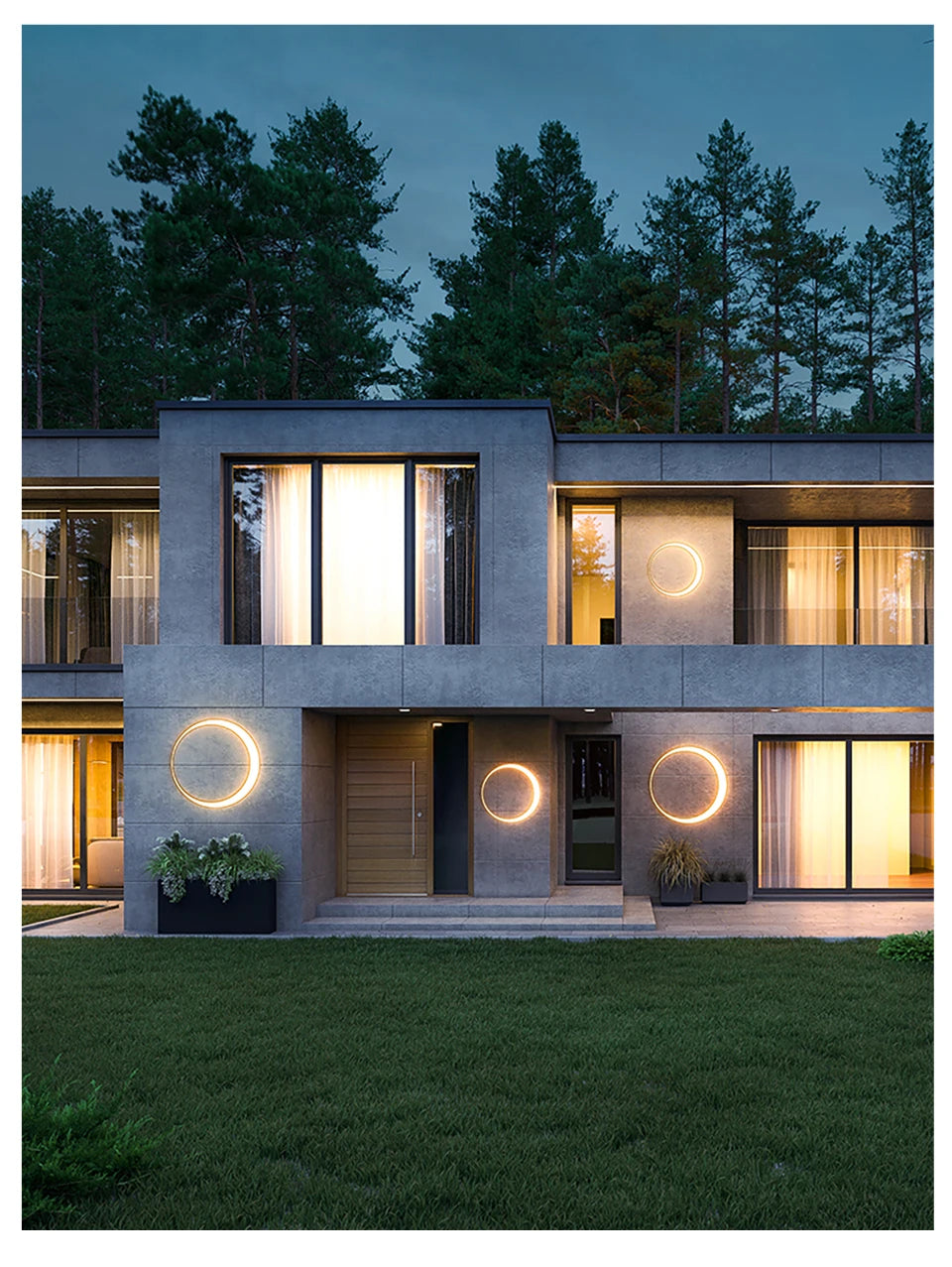 VZVI Outdoor Wall Light, Versatile LED strip for various applications: home lighting, backgrounds, and more.