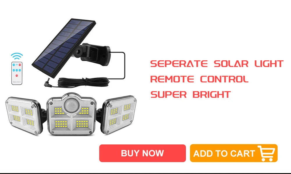 230 LED Solar Outdoor Garden Light, Ensure solar panel faces upwards during installation for optimal charging.