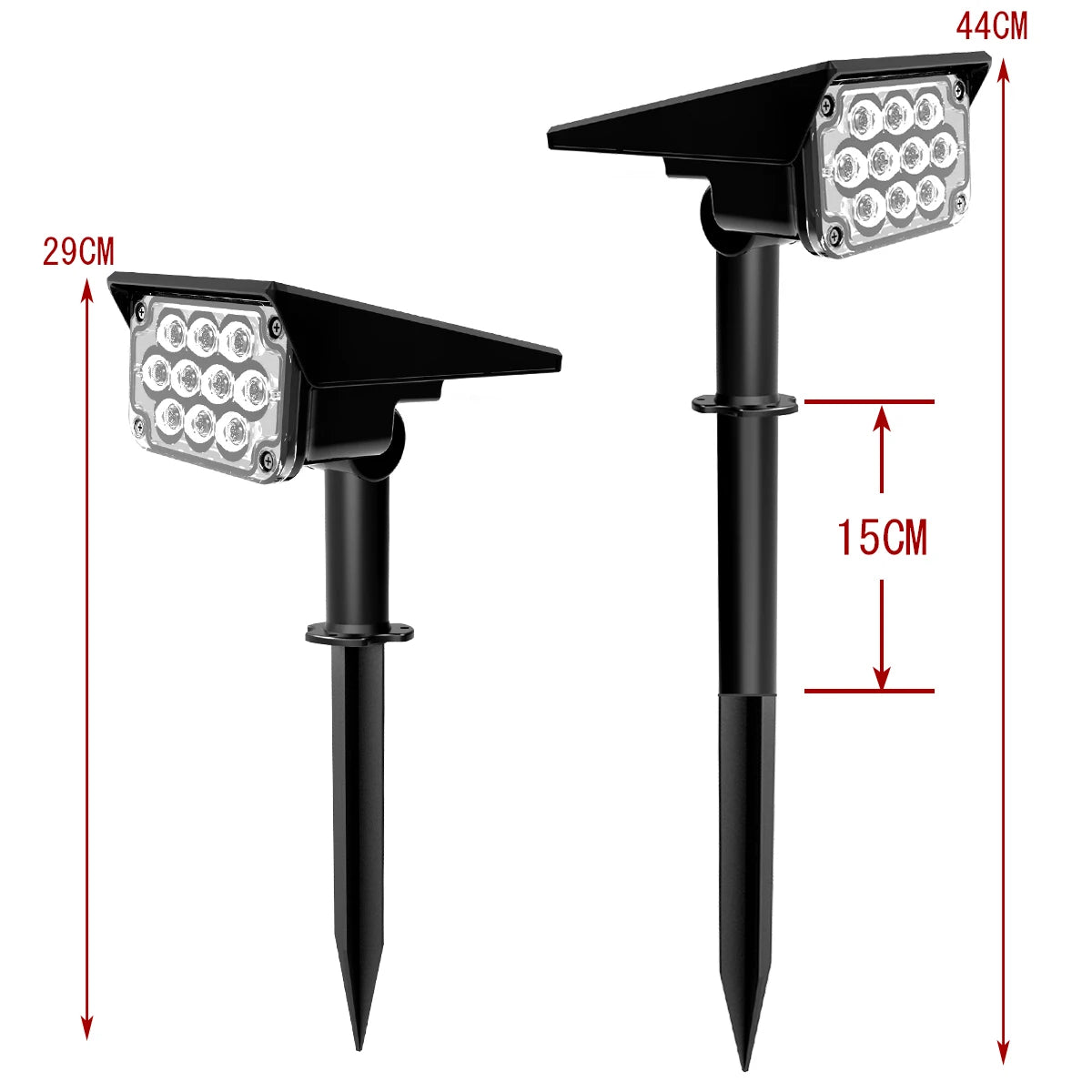 1/2/4PCS Solar Power Light,
