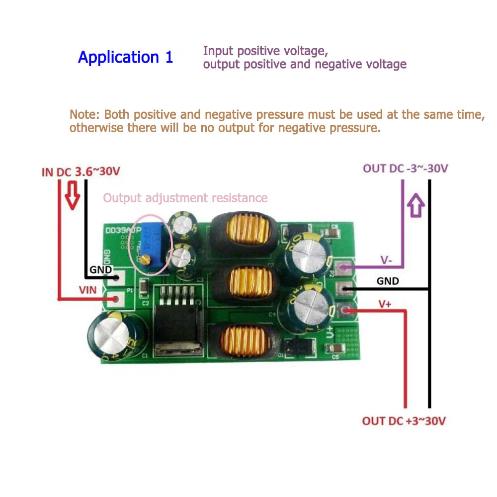 MPPT Solar Charge Controller, Lithium battery charger module charges batteries with 3.6-30V input and outputs -3 to -30V, adjustable via resistor.