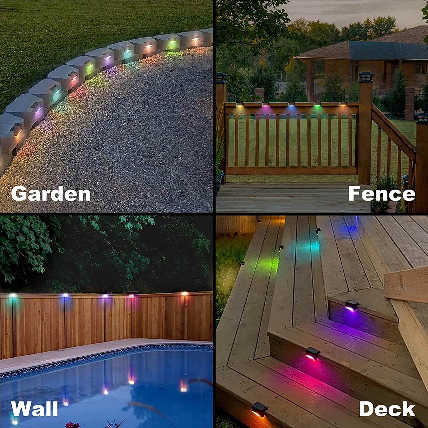 Solar Deck Light, Soft and warm LED light for safe reading under sunlit conditions, ideal for kids.