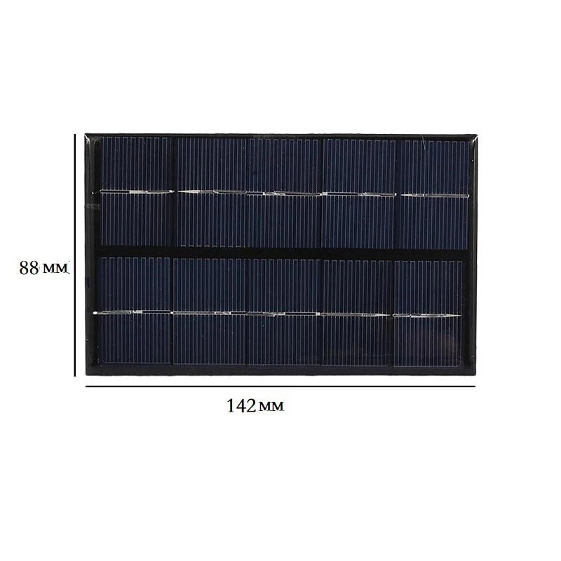 5W 5V Solar Panel, Waterproof and durable outdoor charger for harsh weather conditions.