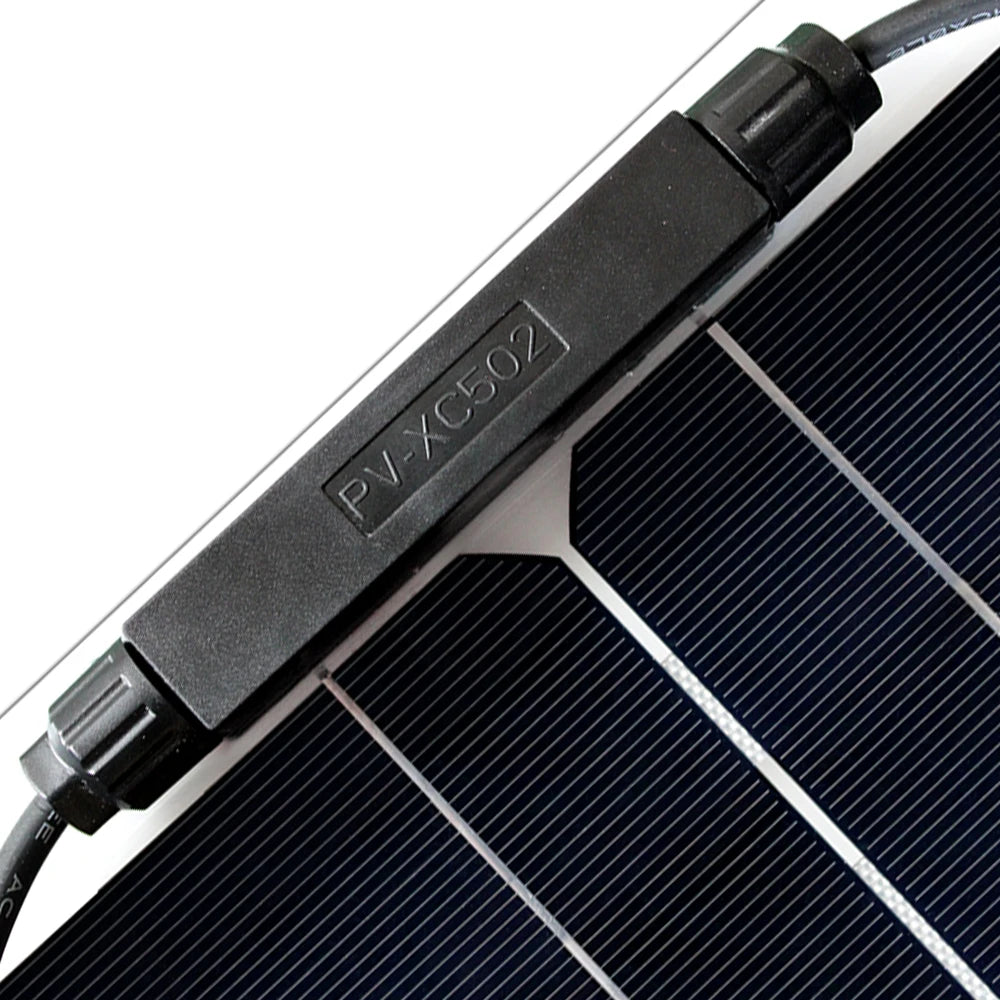 12V Flexible Solar Panel, Prevents energy loss with built-in blocking diode, ensuring efficient harvesting day and night.
