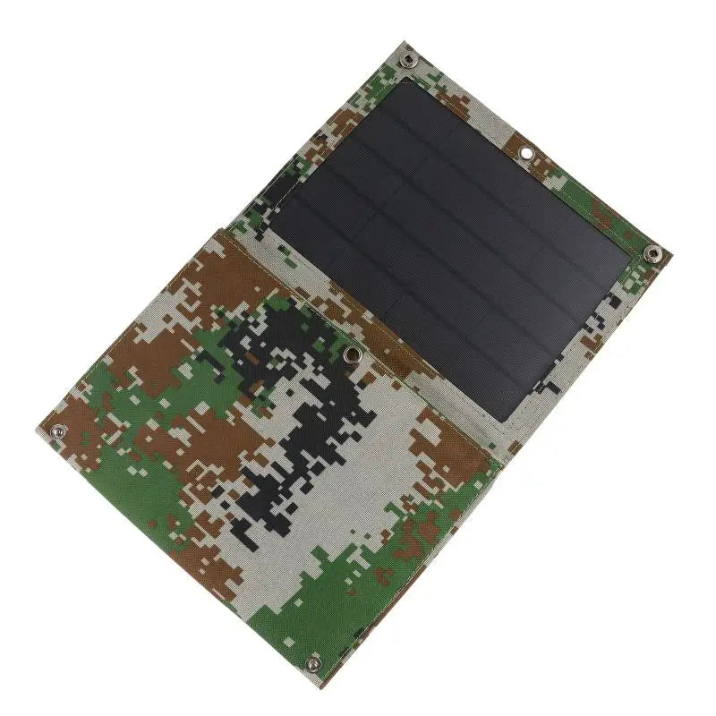 Foldable 5V 100W Dual USB Solar Panel, Color variation due to lighting differences; image may not accurately represent actual product color.