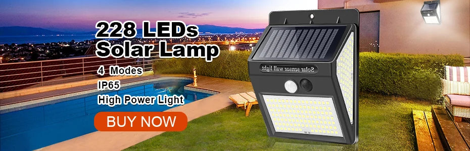 468 LED Solar Light, Solar-powered LED light with motion sensor, waterproof, and 3 modes for garden or decorative outdoor use.