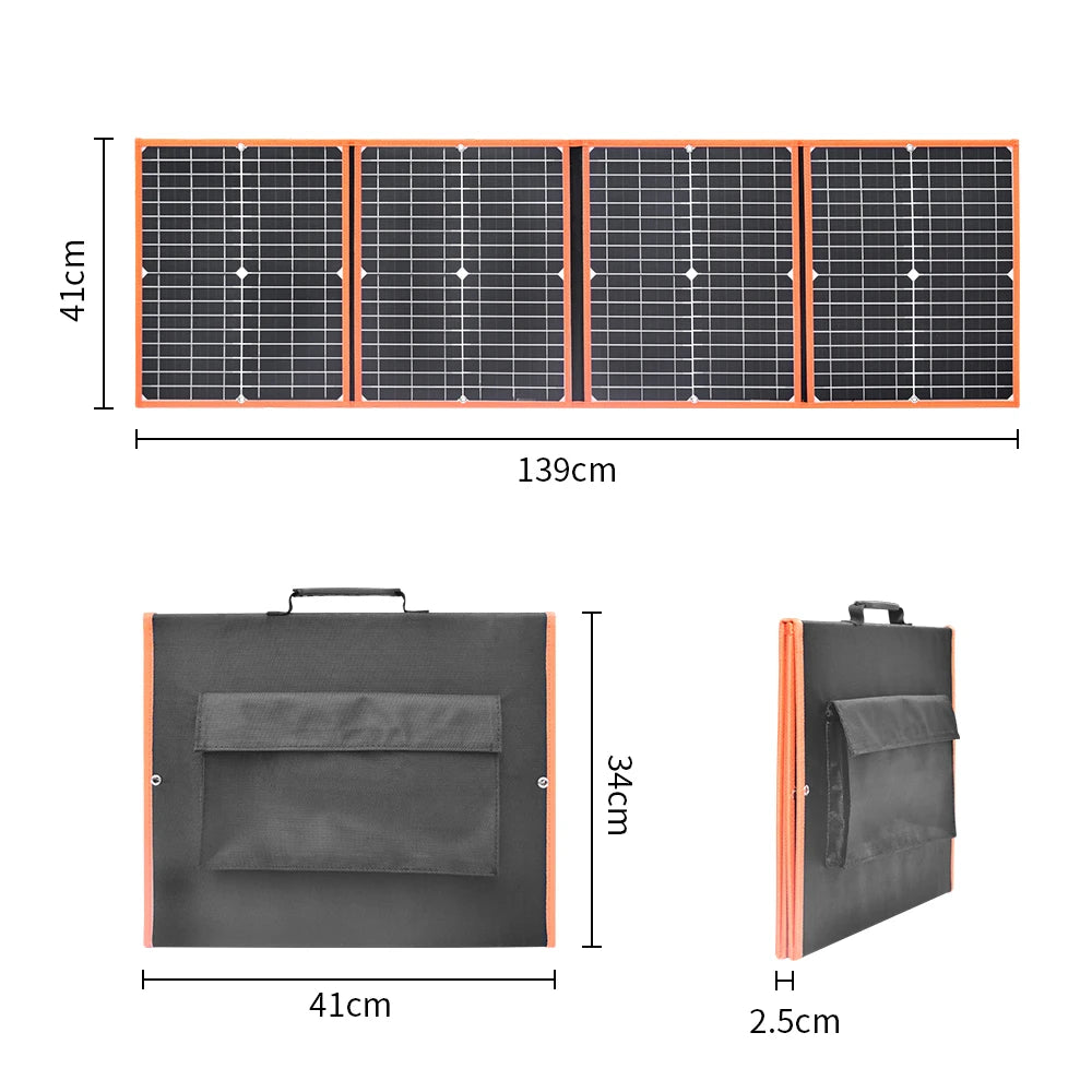 100W 80W 60W 40W Foldable Solar Panel, 