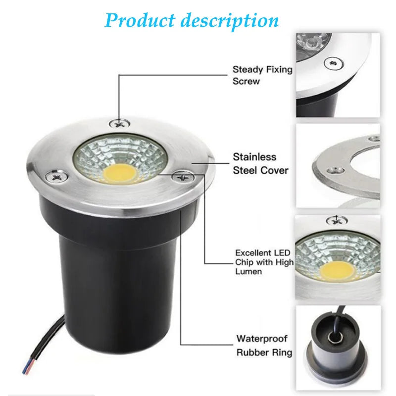 Waterproof led light, Secure fix, bright light, waterproof seal - perfect for outdoor use.