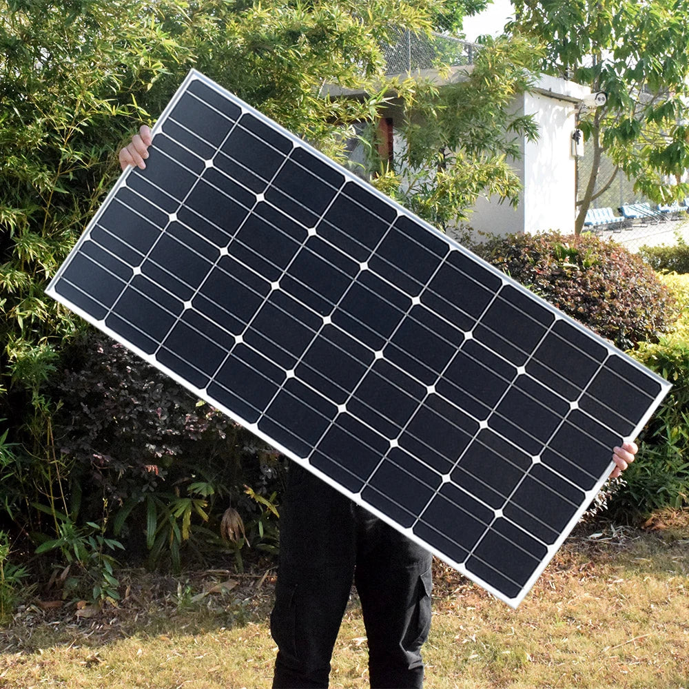 300W Solar Panel, Off-grid solar kit for small spaces, ideal for balconies, windows, boats, caravans, or homes.