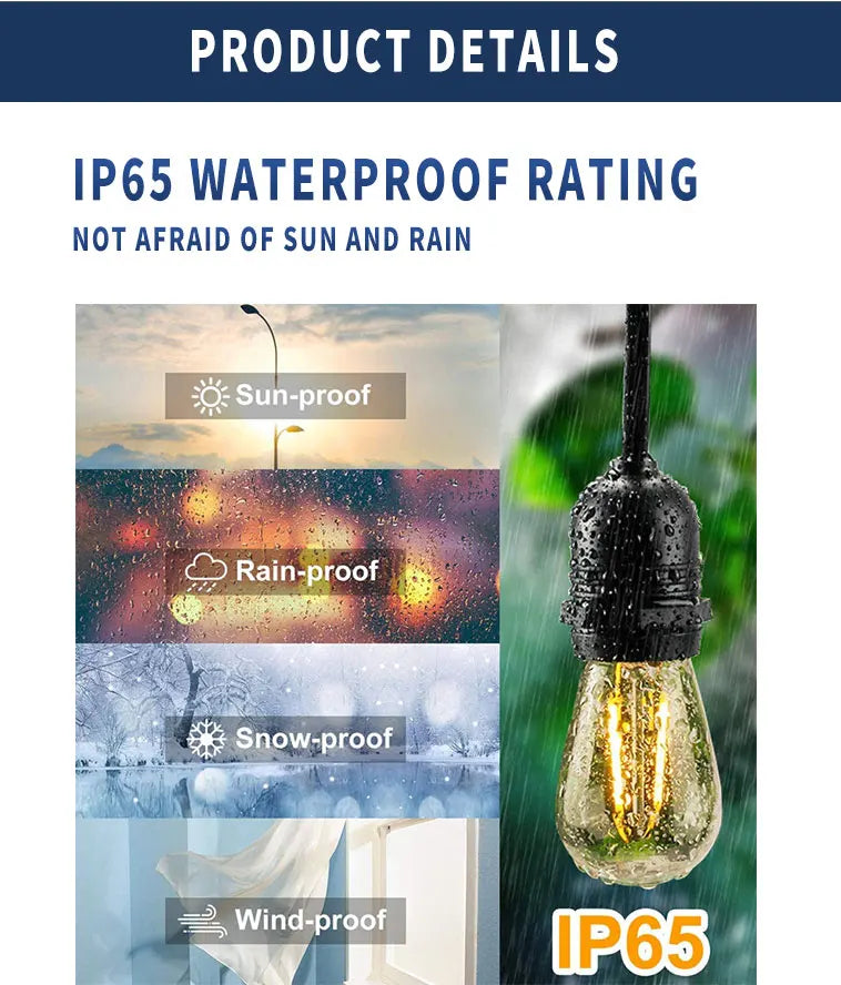 Durable waterproof design for outdoor use in all weather conditions.