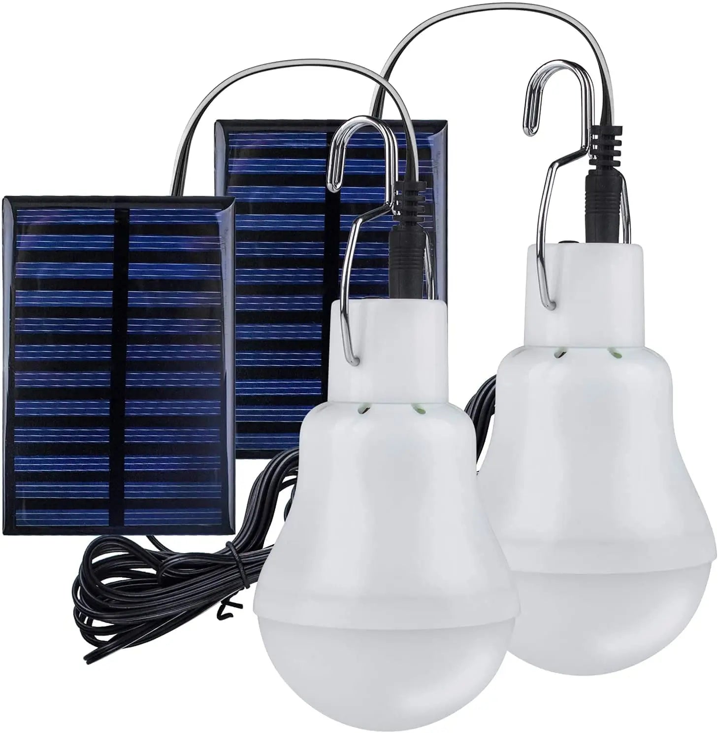 LED Solar Bulb Light, Charging solar-powered lights requires 4-5 hours of direct sunlight.