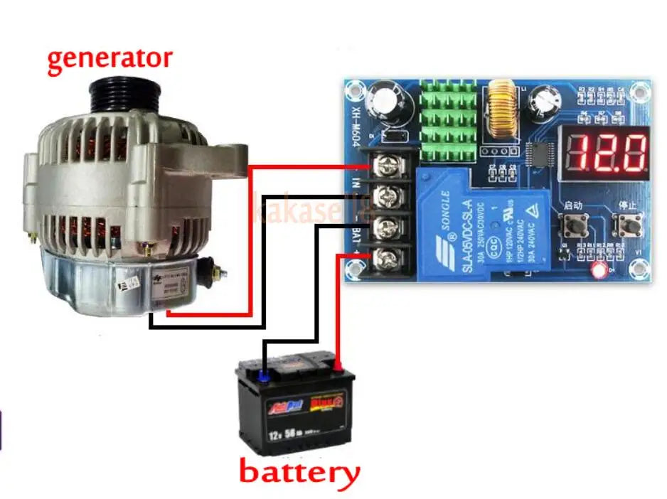 6-60v lead-acid Battery Charging Controller, Controller charges lead-acid batteries safely, compatible with solar panels and vehicles, suitable for 6-60V batteries.
