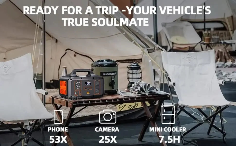 Barler 1000w Portable Power Station, Pack these essentials: phone, camera, cooler, and more for a ready-to-go adventure!