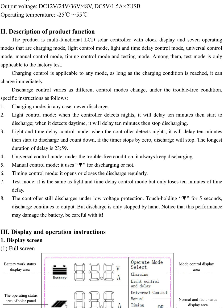 Solar PV Regulators 12V 24V