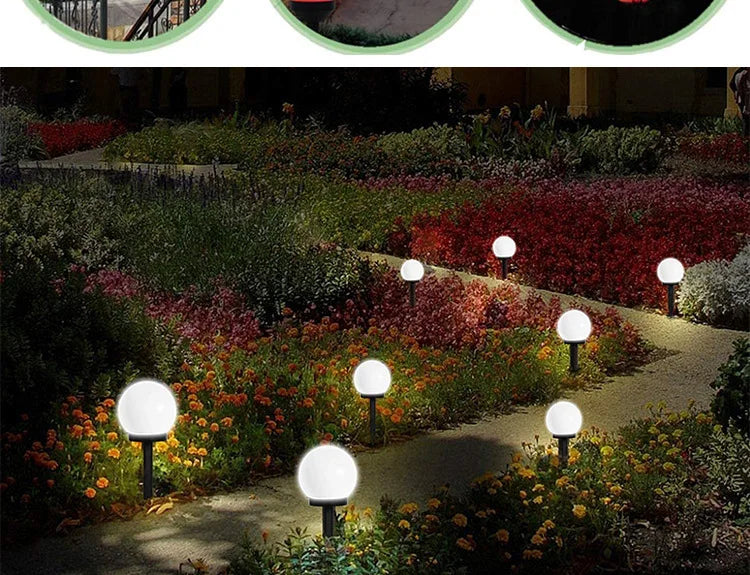 2/4/8pcs LED Solar Garden Light, Waterproof LED solar lights for outdoor use, ideal for gardens, pathways, and driveways.