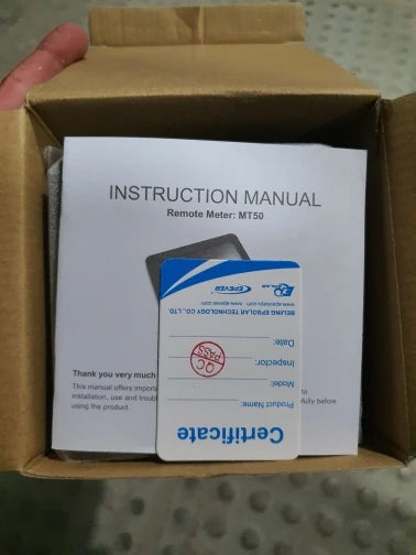 **EPever MT50 Remote Display Instruction Manual**