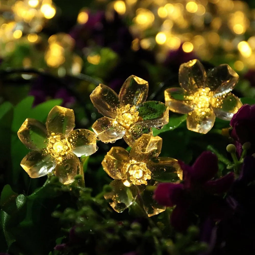 10M/7M Solar String Christmas Light, Solar-powered string lights for outdoor or indoor use, adding festive ambiance to parties, gatherings, and events.