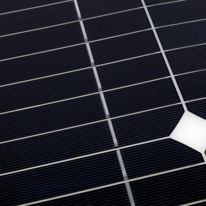 18V 100W Solar Panel, Solar panel with dual USB ports for charging devices on-the-go.