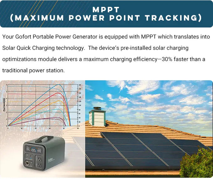 FF Flashfish UA550, Portable power generator with MPPT tech for fast solar charging.