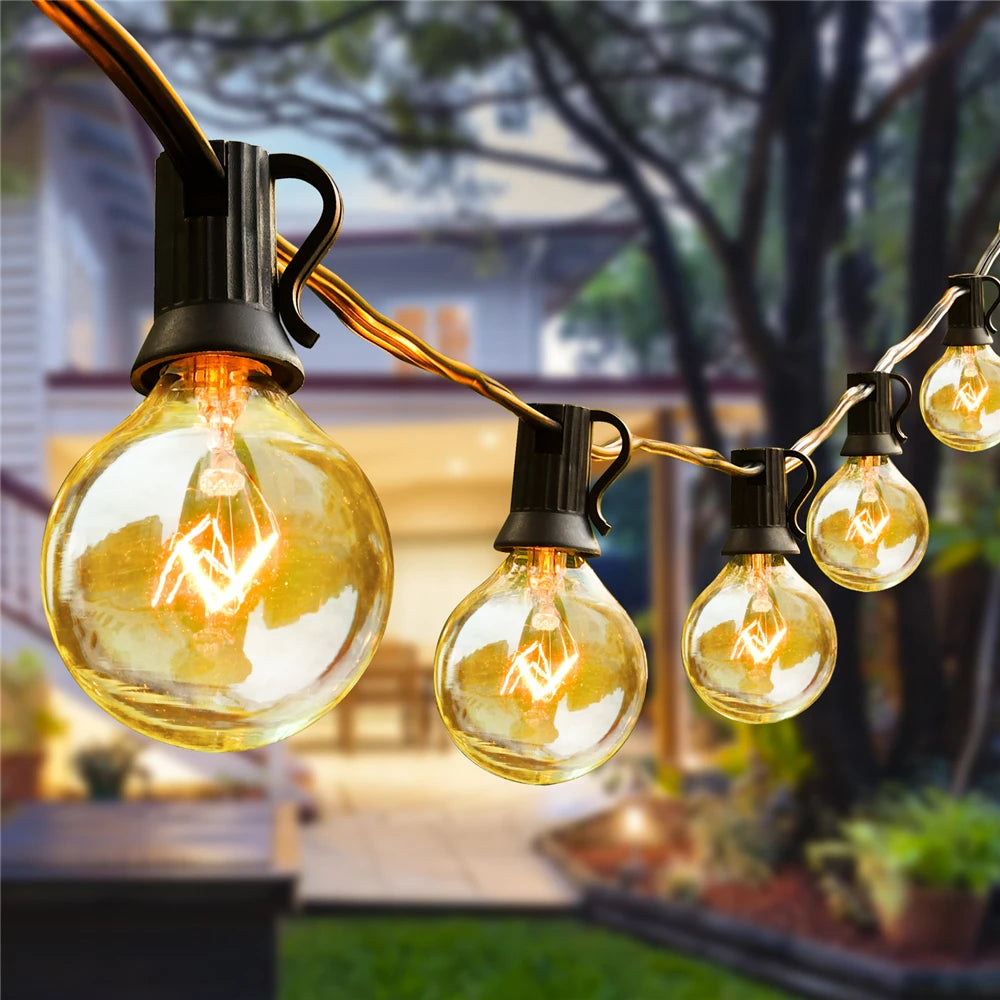 50FT 30FT 25FT Patio string light, 