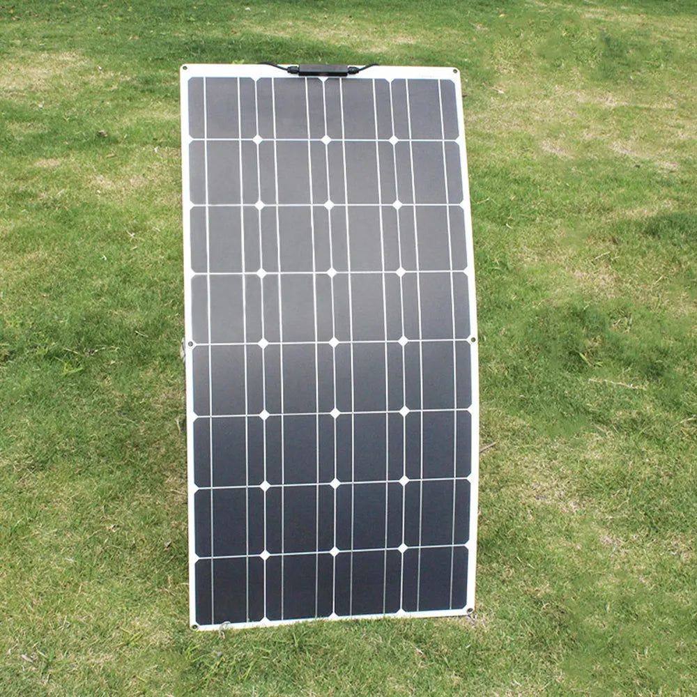 12V Flexible Solar Panel, Inspect solar panel's wiring, components, and structure after cleaning to check condition and function.