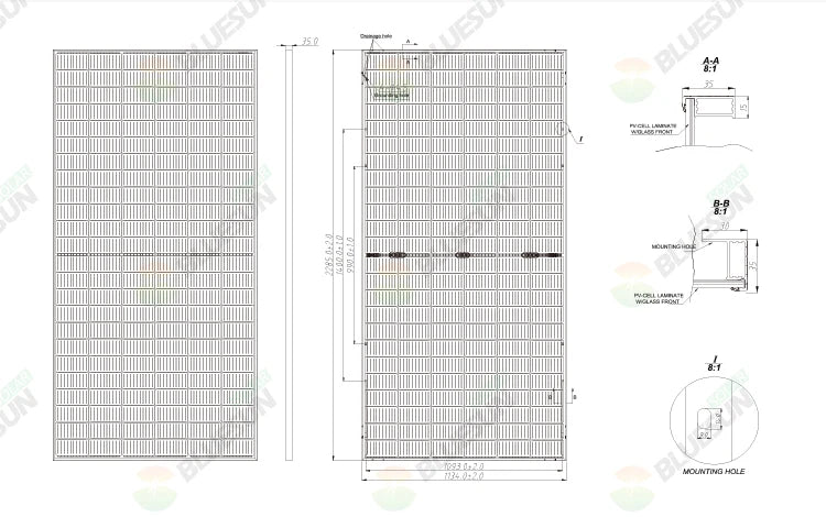 550W Solar Panel, 