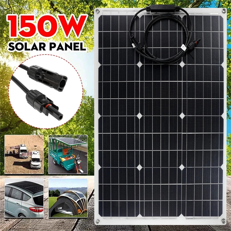 150W/300W Solar Panel, Ensures high-quality stability and reliability through strict quality control measures.