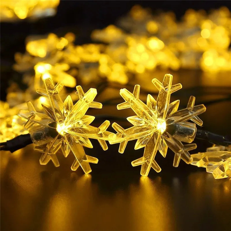 18 Styles Solar Garlands light, Solar-powered lantern with 18 styles and adjustable length for outdoor decorating.