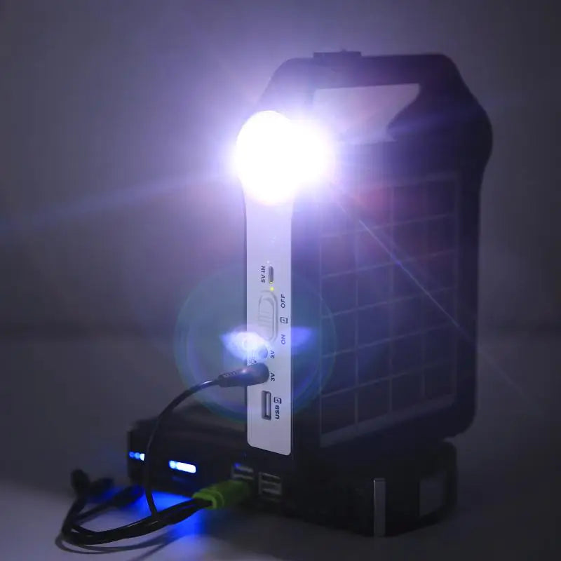 Portable 6V Rechargeable Solar Panel, Built-in large-capacity battery charges electronic products and devices like phones, cameras, and more.