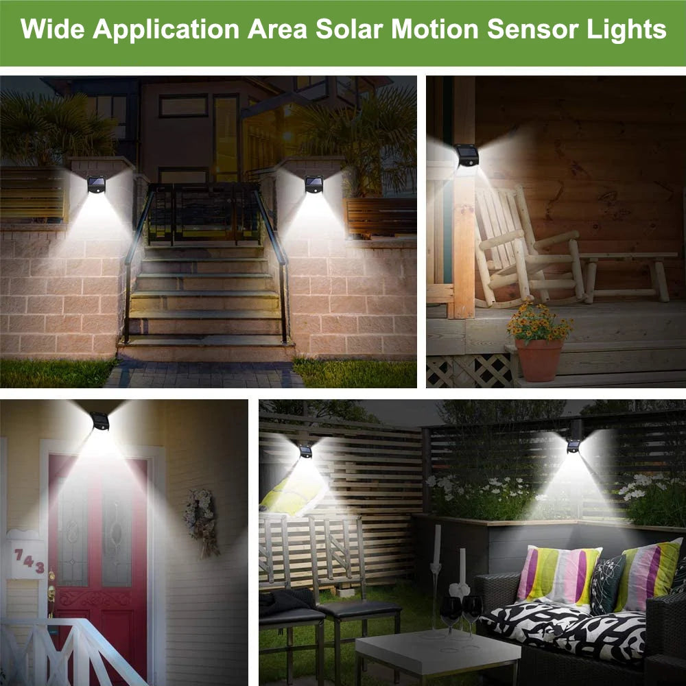 244 Led Outdoor Solar Light, Automated solar lights for wide exterior use.