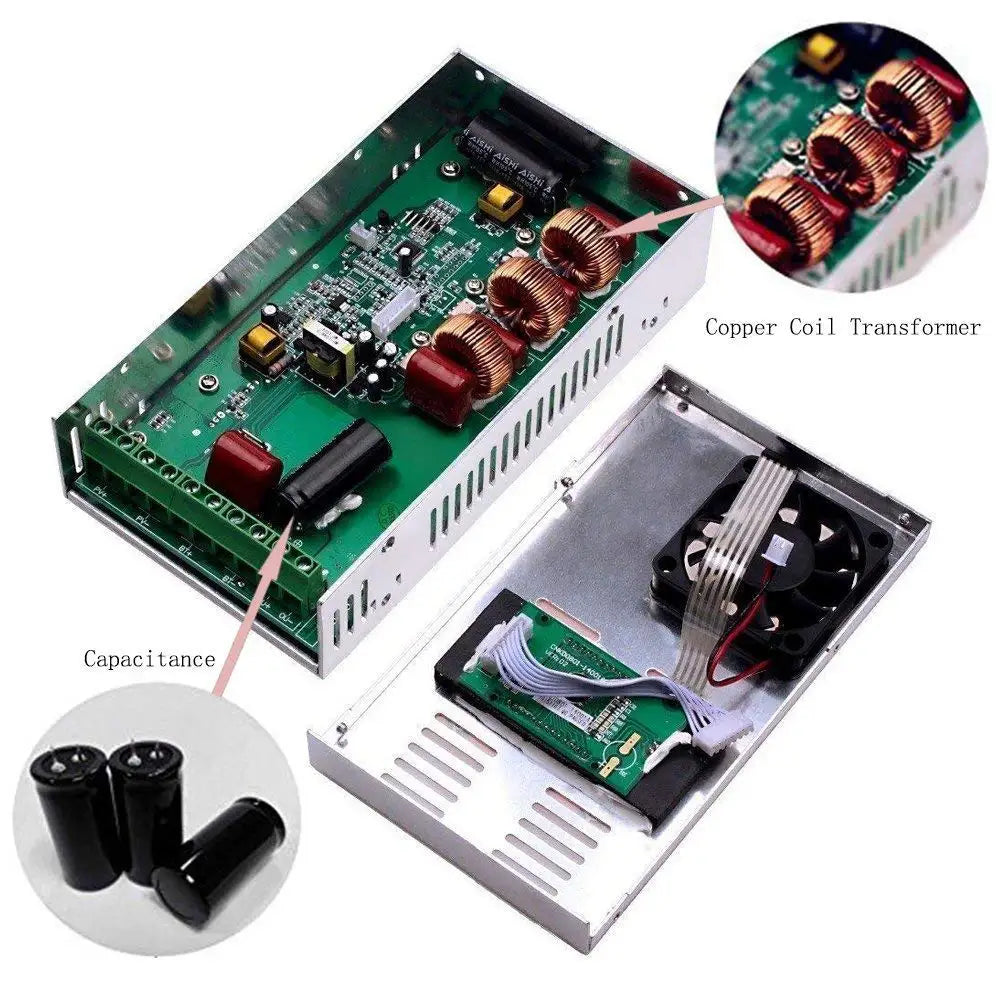 PowMr MPPT 60A Solar Charge Controller, Transformer features copper coils and capacitance for efficient energy storage.