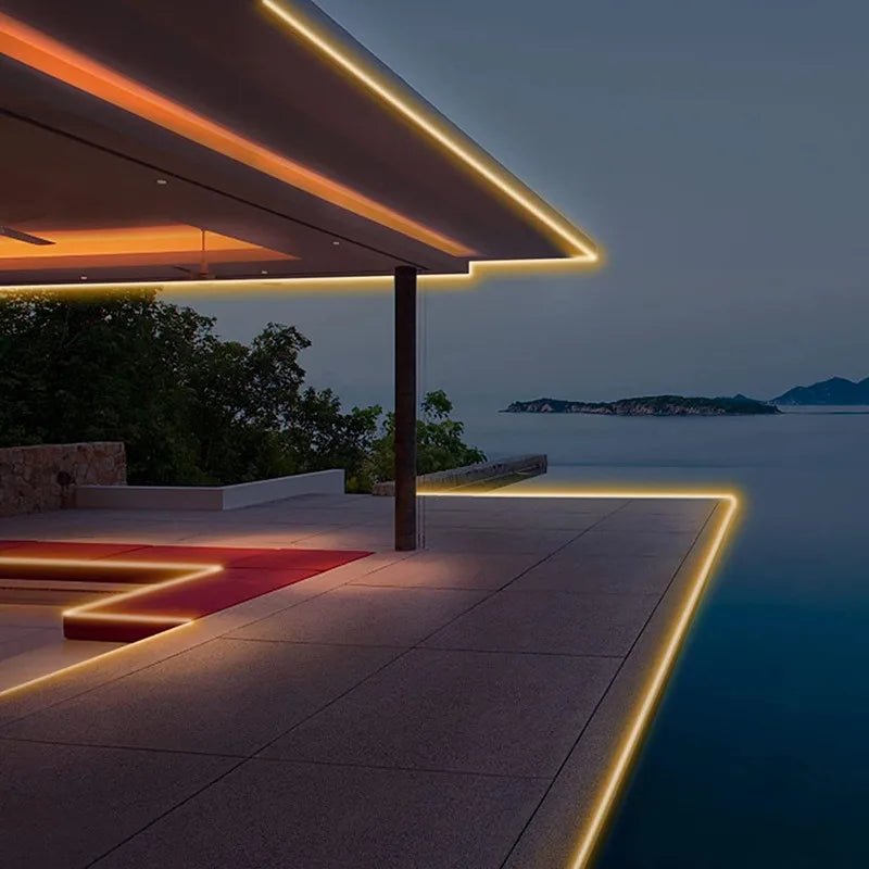 Solar Powered 3/4/5/10M Strip Light, Solar-powered, waterproof, and flexible LED strip light for outdoor garden decor.