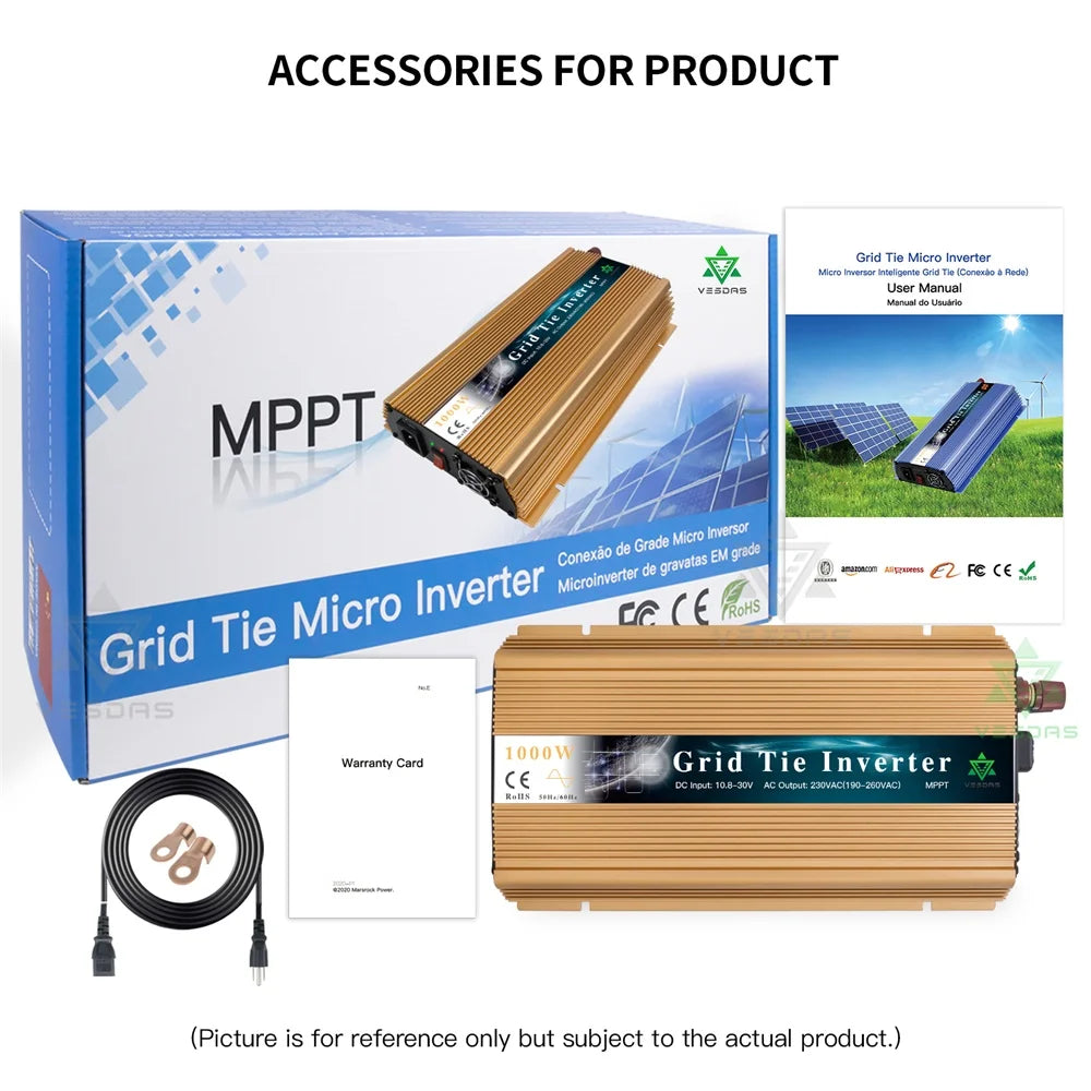 1000W 1300W 1400W MPPT Home On Grid Tie Inverter, 1000W 1300W 1400W MP