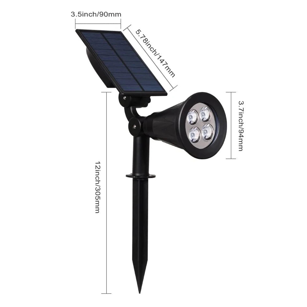 T-SUN 1/2/4 Packs Green Led Solar Light, Durable and water-resistant, IP65 rated for withstanding dust and water jets.