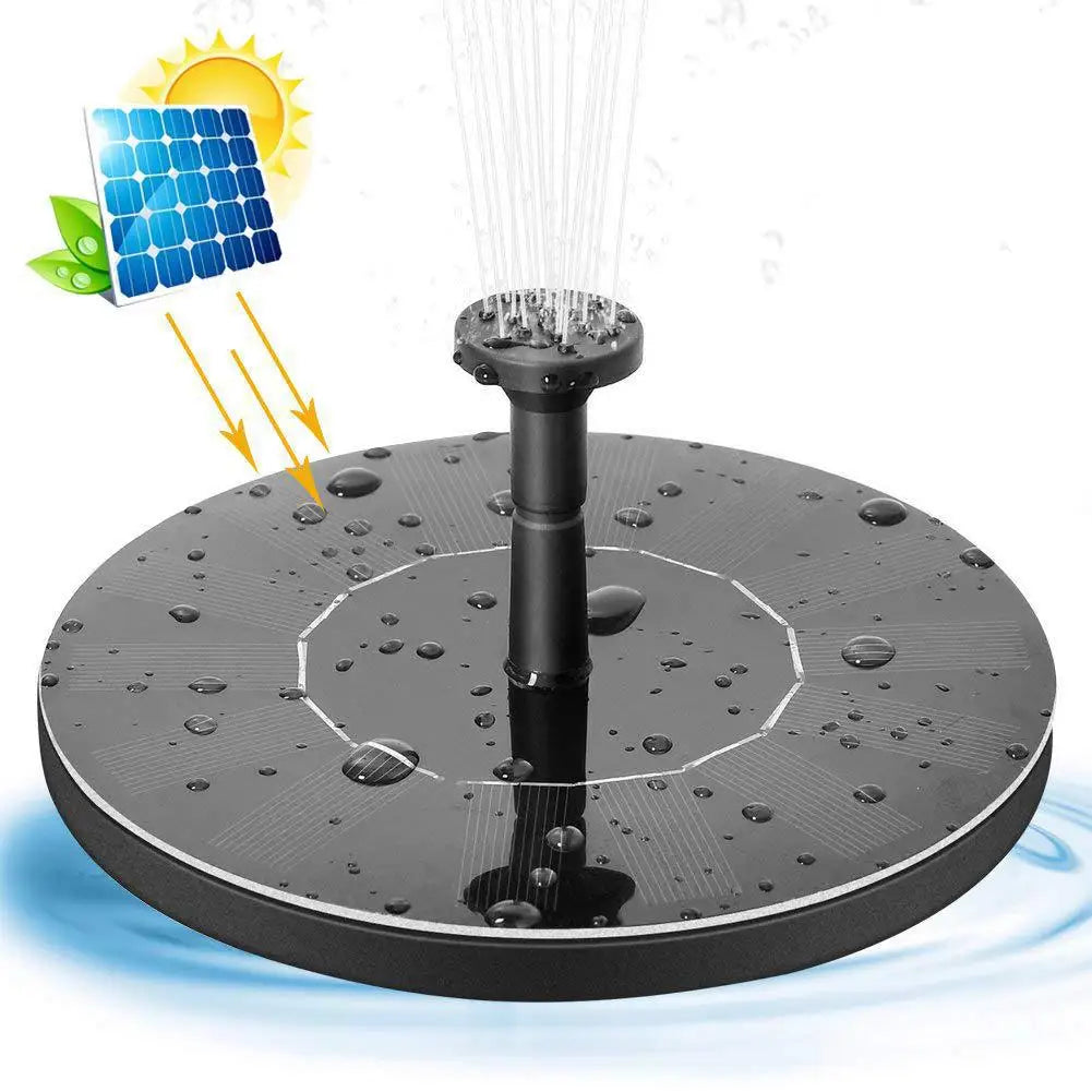 Mini Solar Water Fountain, Water pump must be fully submerged to function correctly, unable to dry out.