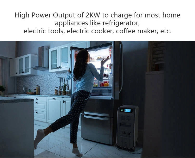 Bluesun 24V/48V 120Ah Solar Battery, Charges household essentials like fridges, power tools, and appliances with powerful output.