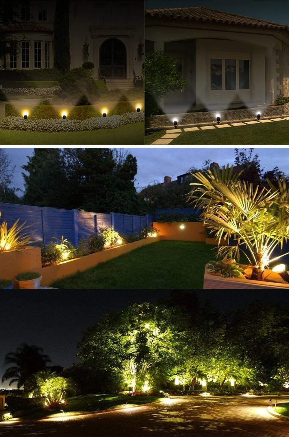 1 TO 4 RGB Outdoor Solar Landscape Light, Solar-powered lamp with adjustable colors, water-resistant, and auto-charging for outdoor use in gardens, patios, and lawns.