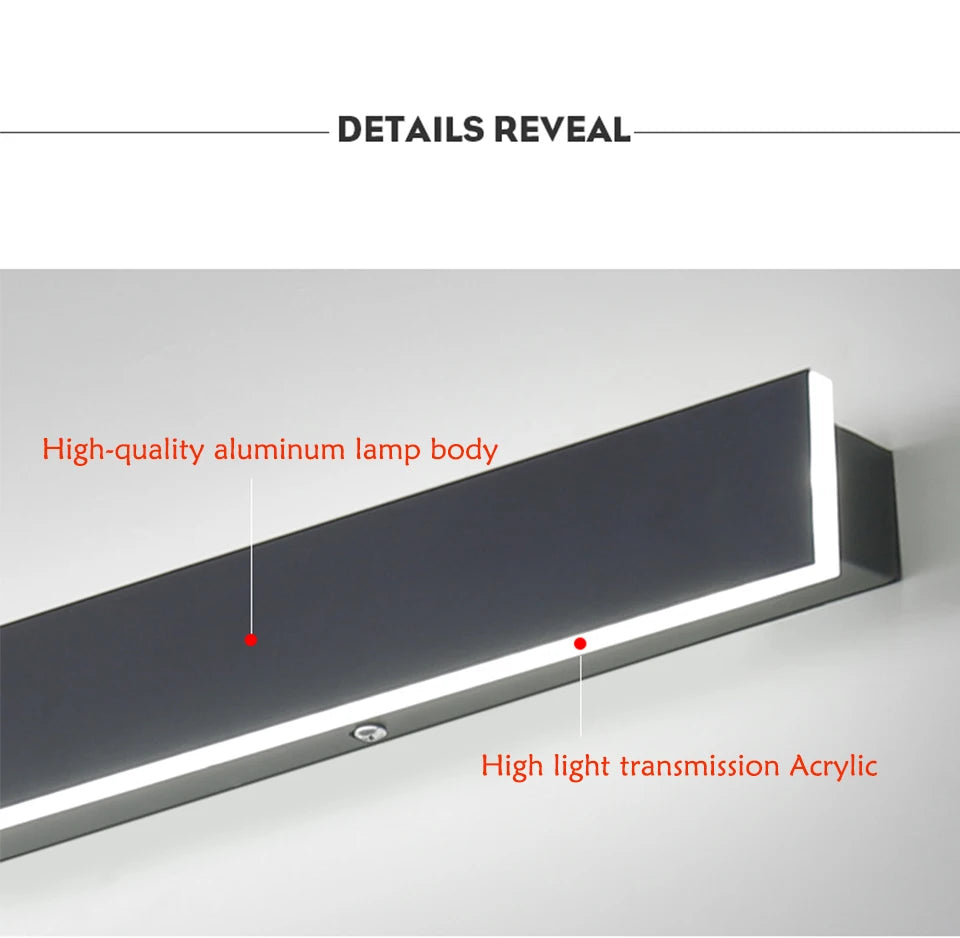 Features high-quality aluminum construction with high-transparency acrylic for excellent lighting performance.