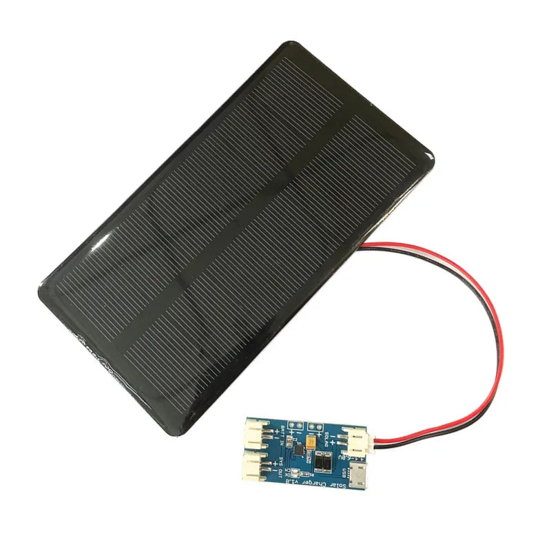 Mini 6V 210mA 1.25W  Solar Panel, Easy set-up: plug solar panel into one side, battery into other, and charge away!